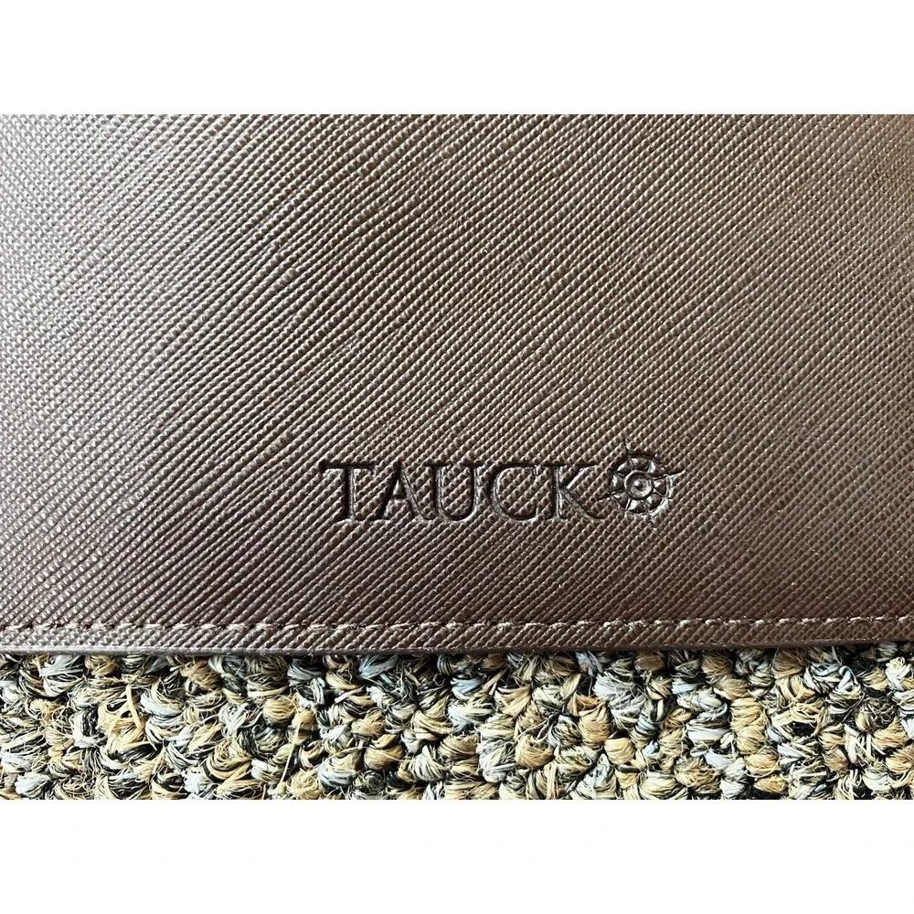 Tauck Brown Travel Coin Wallet Purse Recycled Material,
